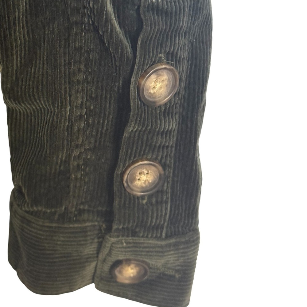 🆕 KUT FROM THE KLOTH Kyra Deep Olive Green Corduroy Utility Jacket NWOT Small - Picture 6 of 8